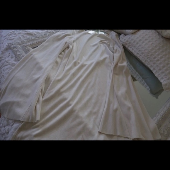 ZARA Dress Low Cut Back Long Flared Bell - Picture 8 of 9